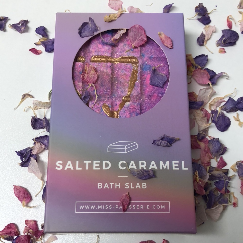 Vegan Salted Caramel Bath Slab